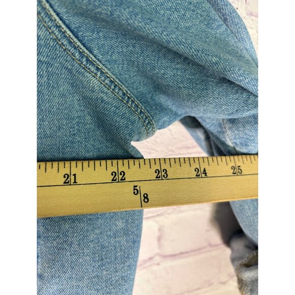 Express Altered Hand Embroidered Upcycled Patched Denim Jacket - Picture 11 of 15